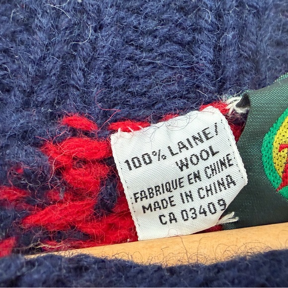 Vintage Trailntoe Trading Co. – Ski Scene – 100% Wool Sweater – Large - Picture 4 of 11